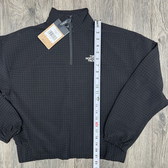 The North Face Pullover Size XS Womens TNF Black Tekware Grid 1/4 Zip $100 - Picture 3 of 16
